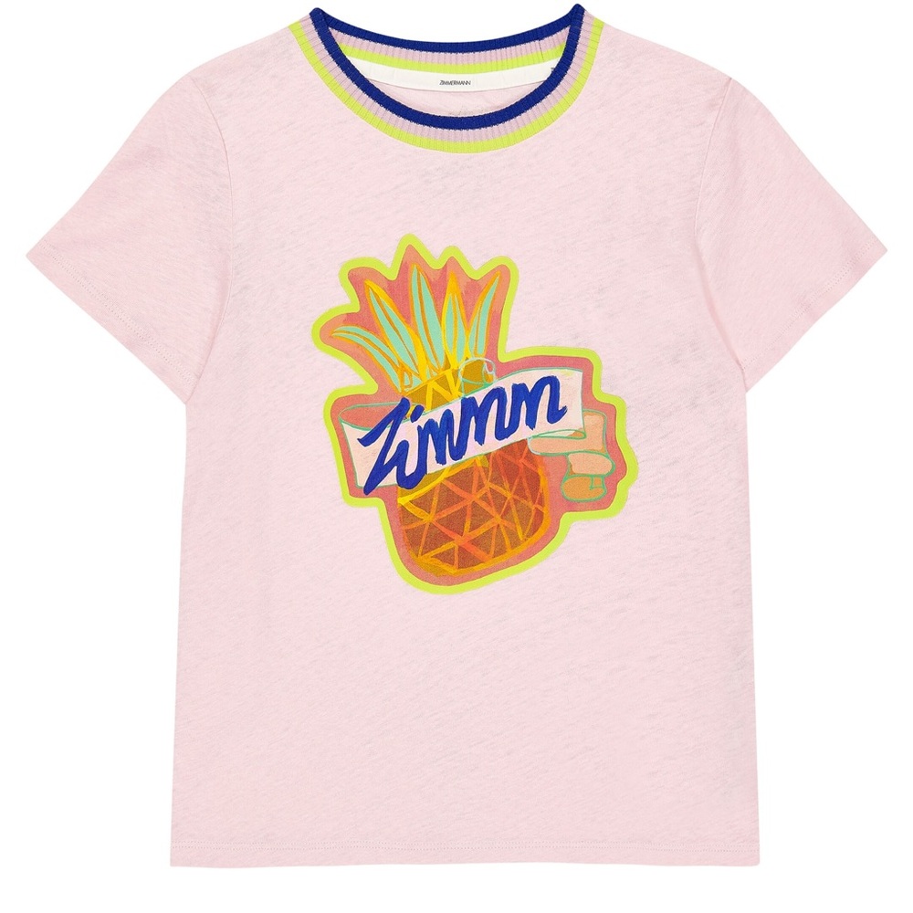 ZIMMERMANN KIDS
Raie linen and cotton T-shirt